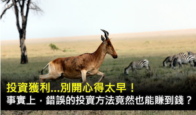 投資獲利…別開心得太早，事實上，錯誤的投資方法也能賺到錢？