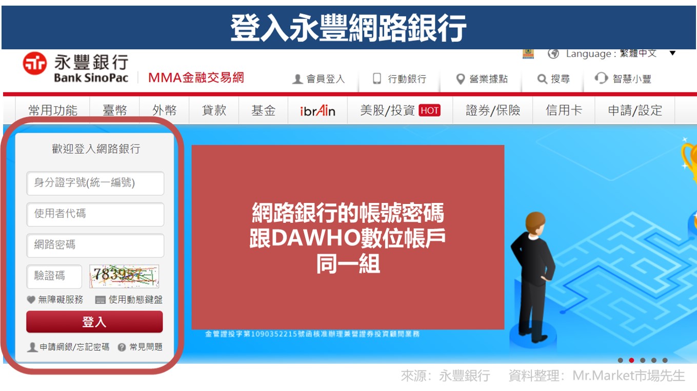 永豐銀行MMA金融交易網