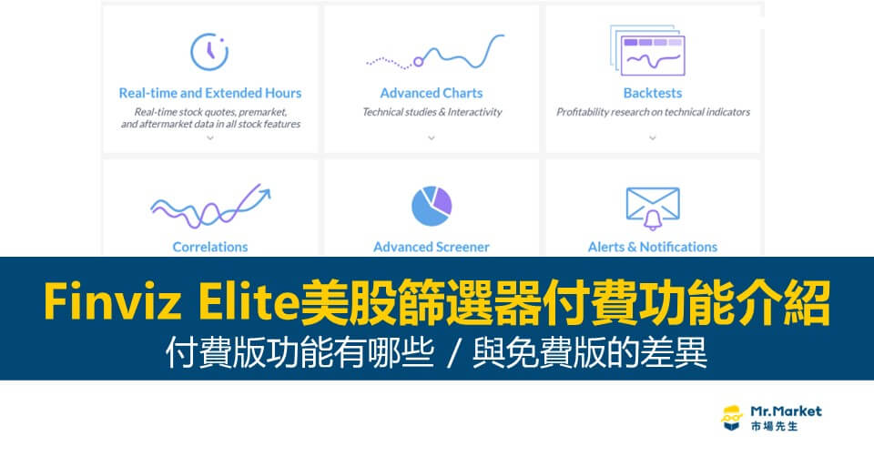 Finviz Elite美股篩選器付費功能有哪些？與免費功能有什麼差異？
