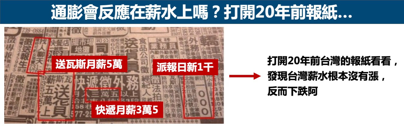 通膨會反應在薪水上嗎