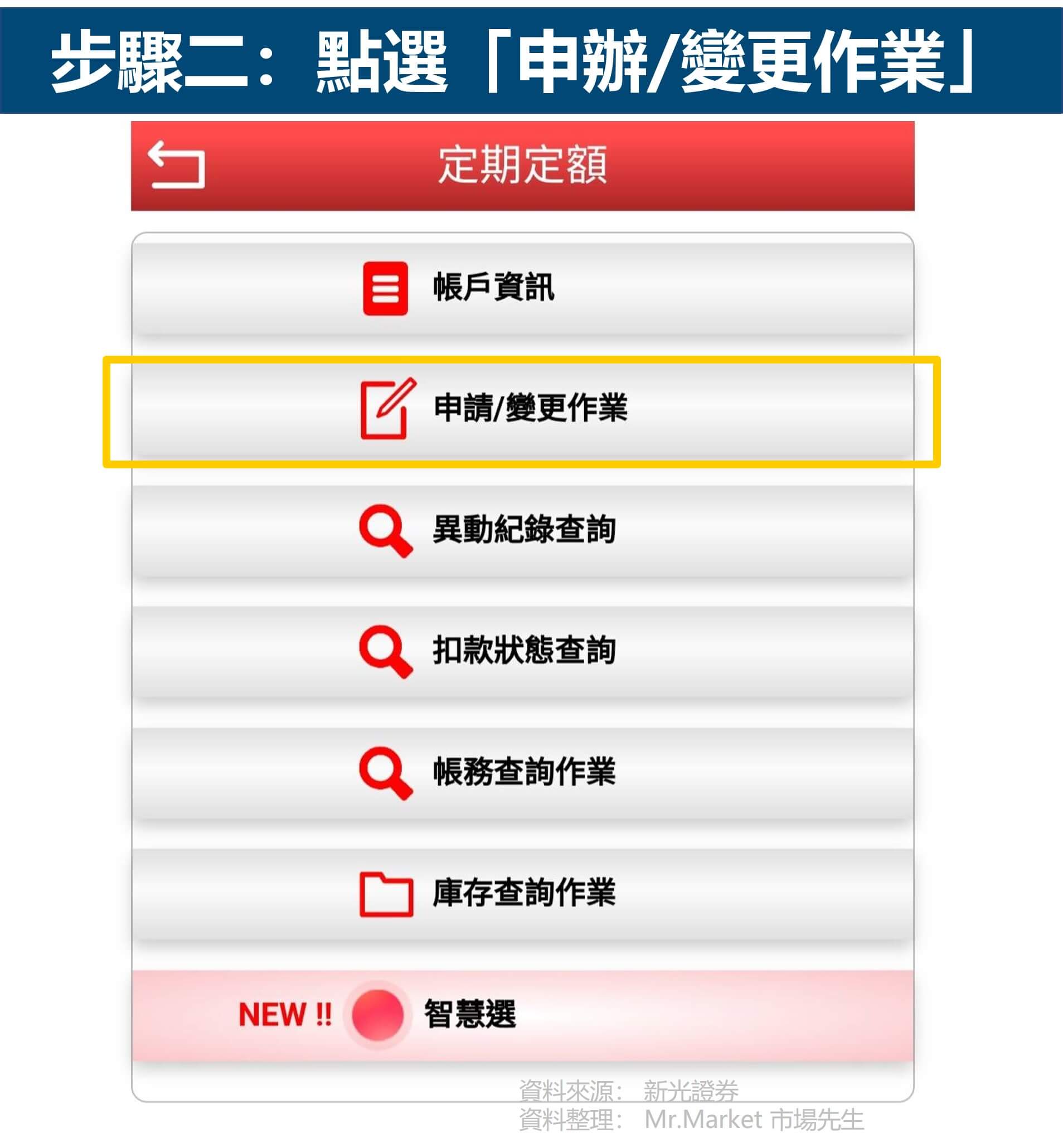 新光證定期定額流程2