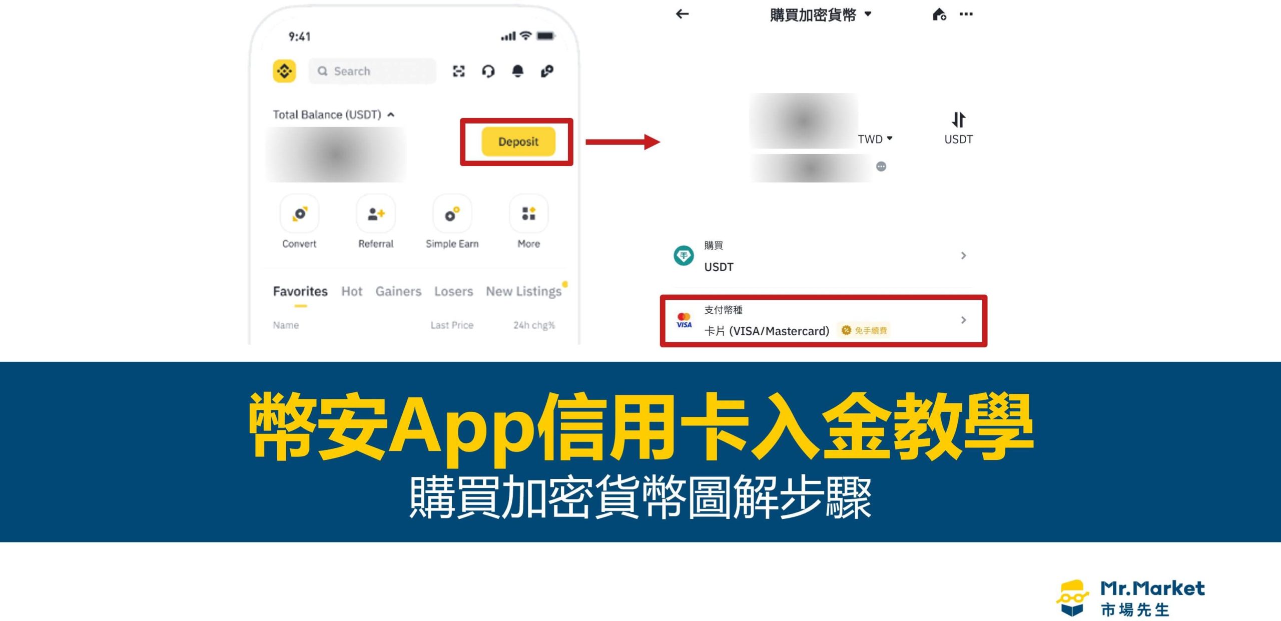 幣安App信用卡入金教學：購買加密貨幣圖解步驟(最新)