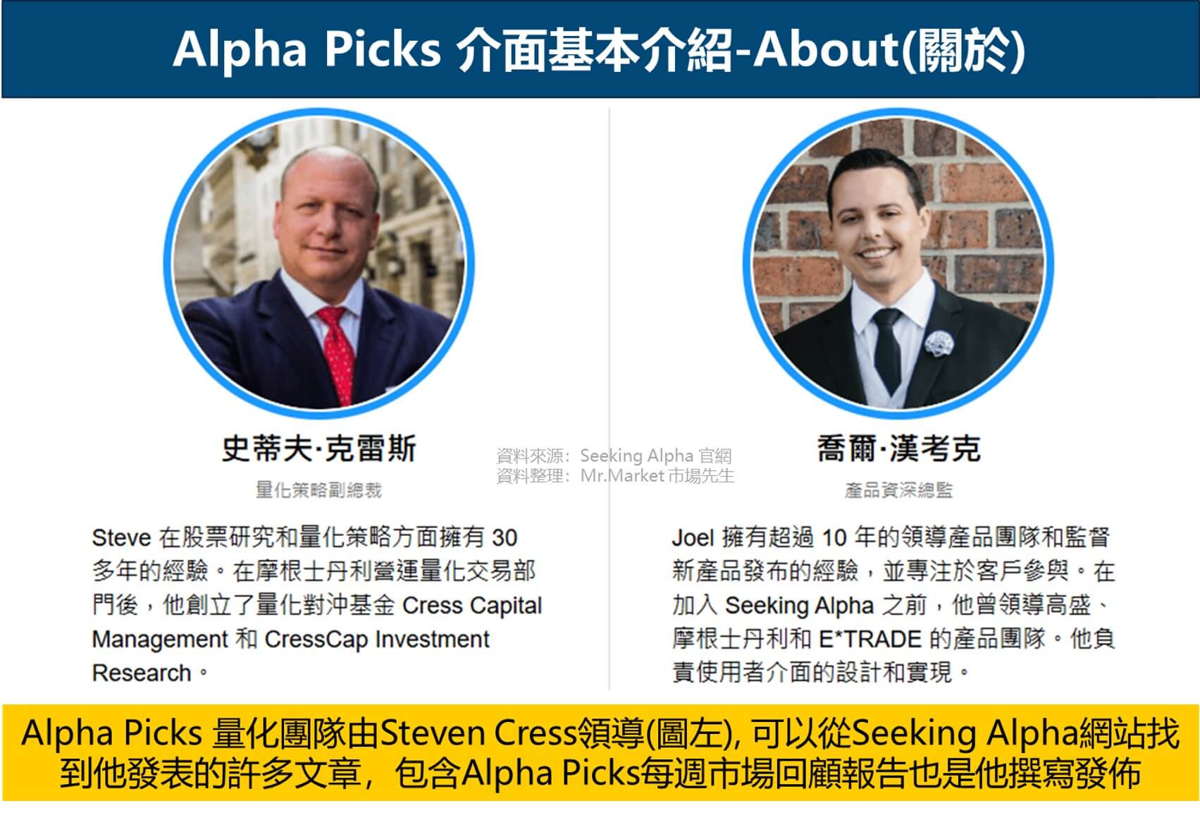Alpha Picks 介面-about- 量化團隊