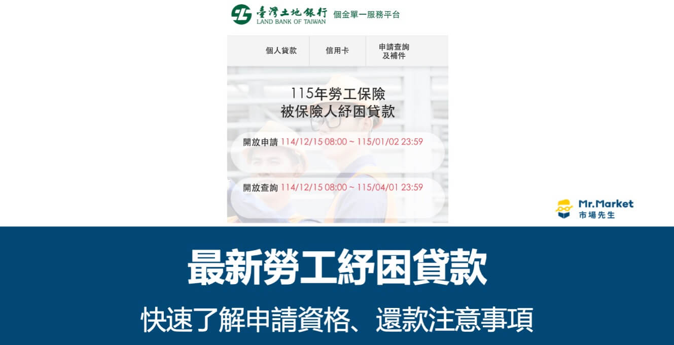 2026年 最新勞工紓困貸款: 10萬元怎麼拿？快速了解申請資格、還款注意事項