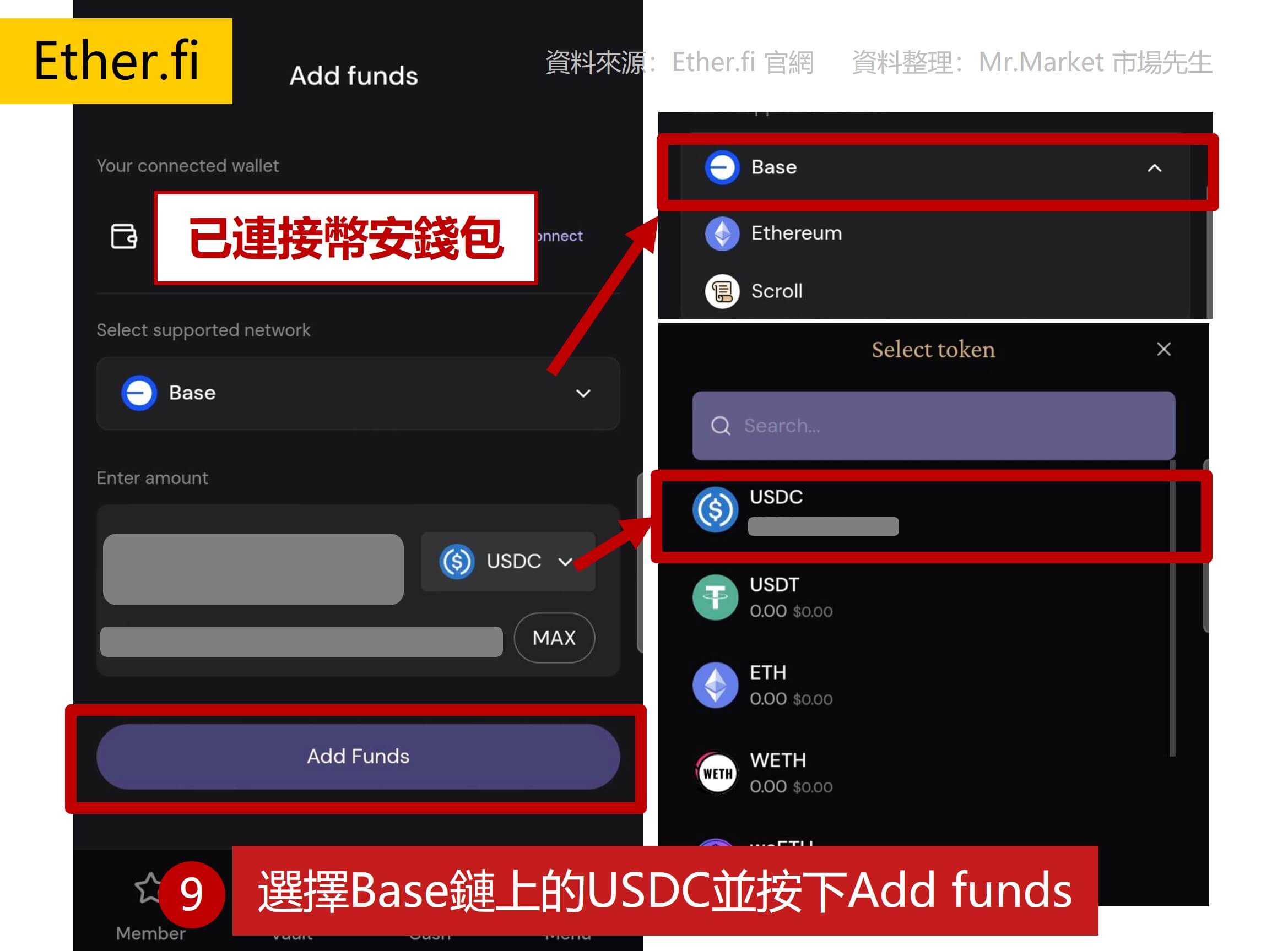 幣安錢包 入金 Ether.fi Card 1-7