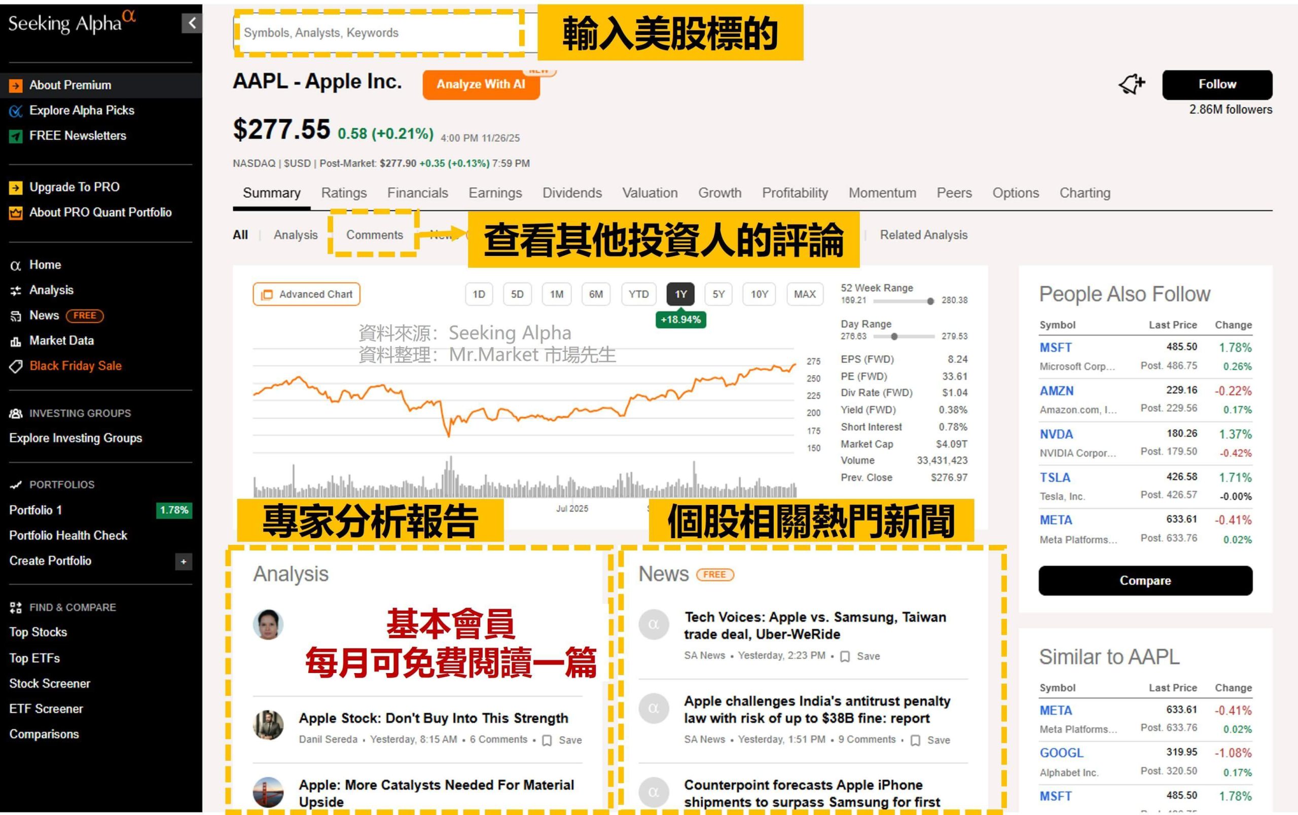 免費美股網站推薦seeking alpha 觀看研究報告