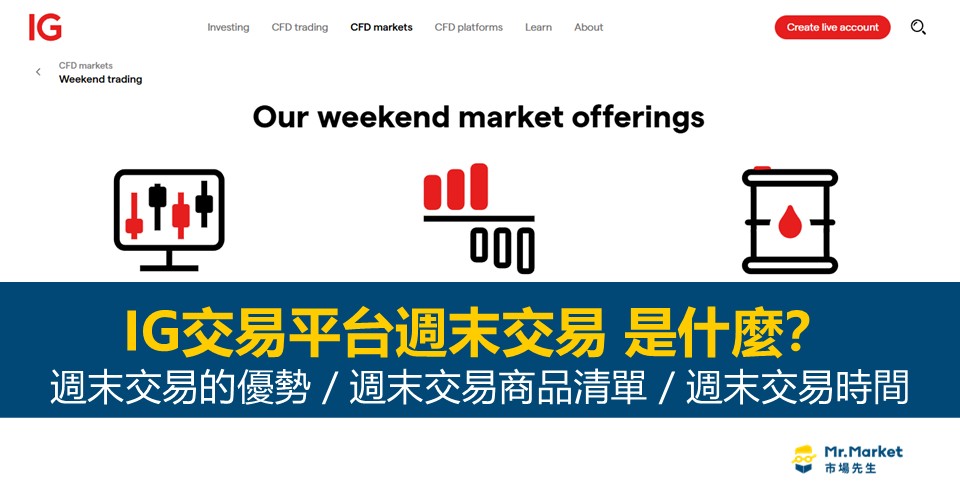 IG交易平台週末交易-IG market Weekend Trading