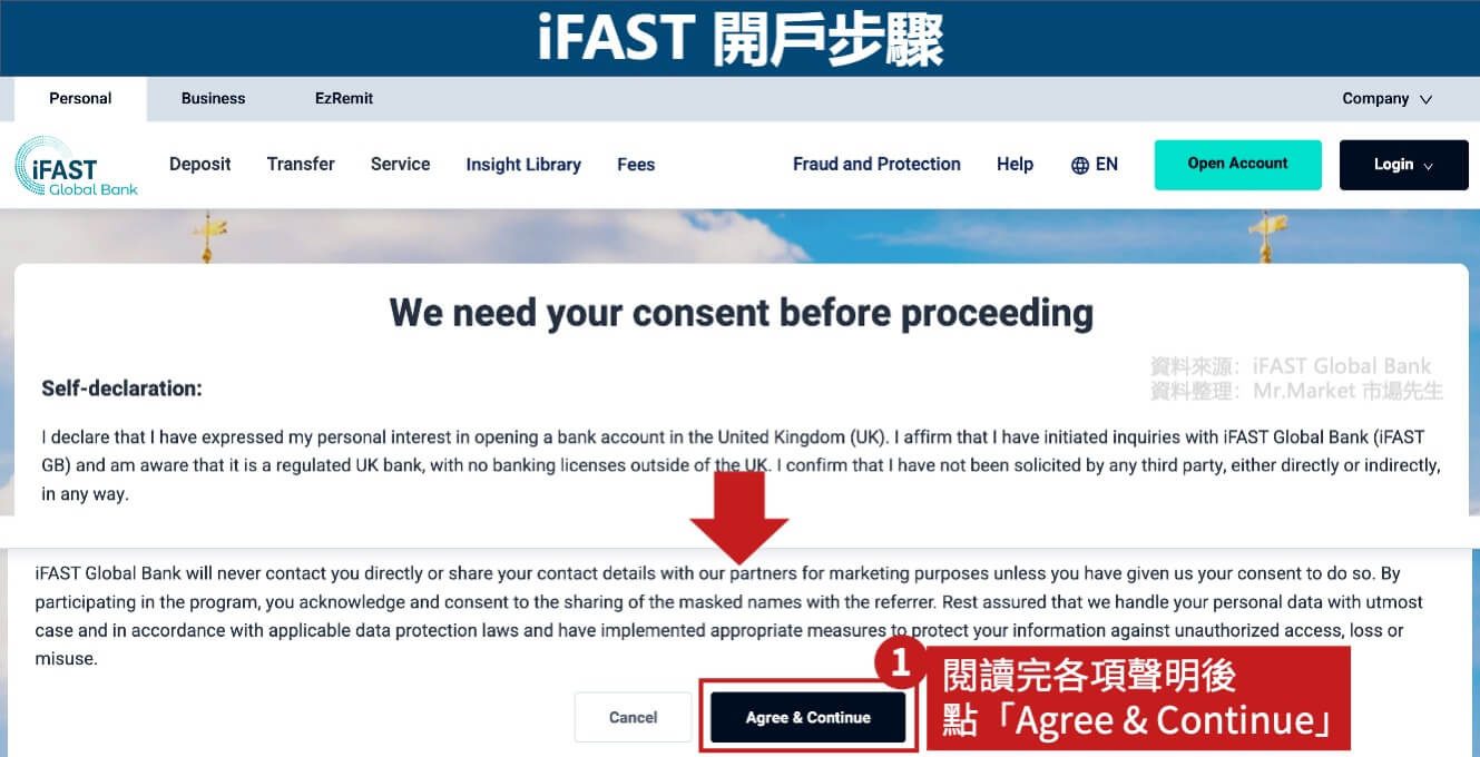 iFAST 開戶步驟1