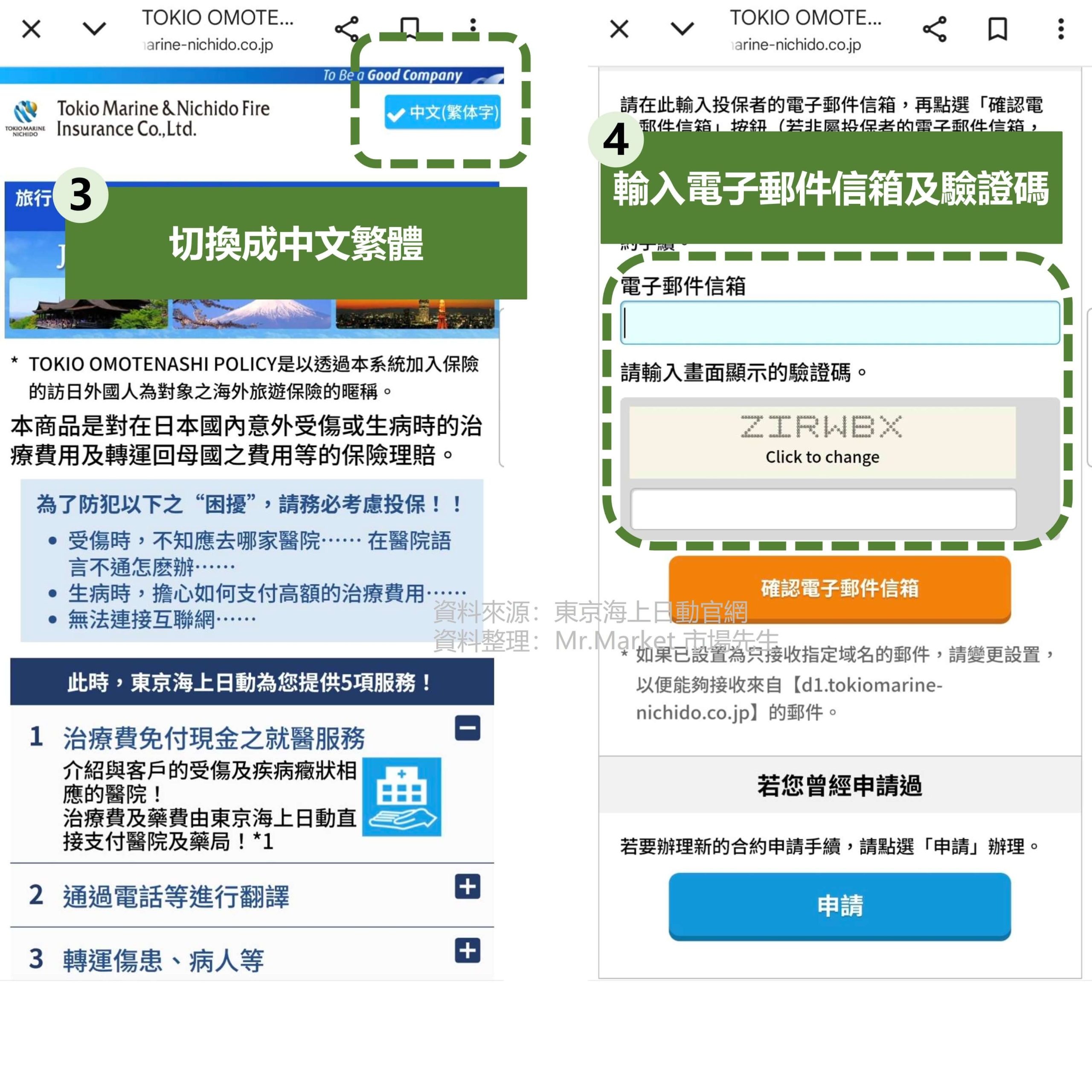 東京海上日動投保流程1-2