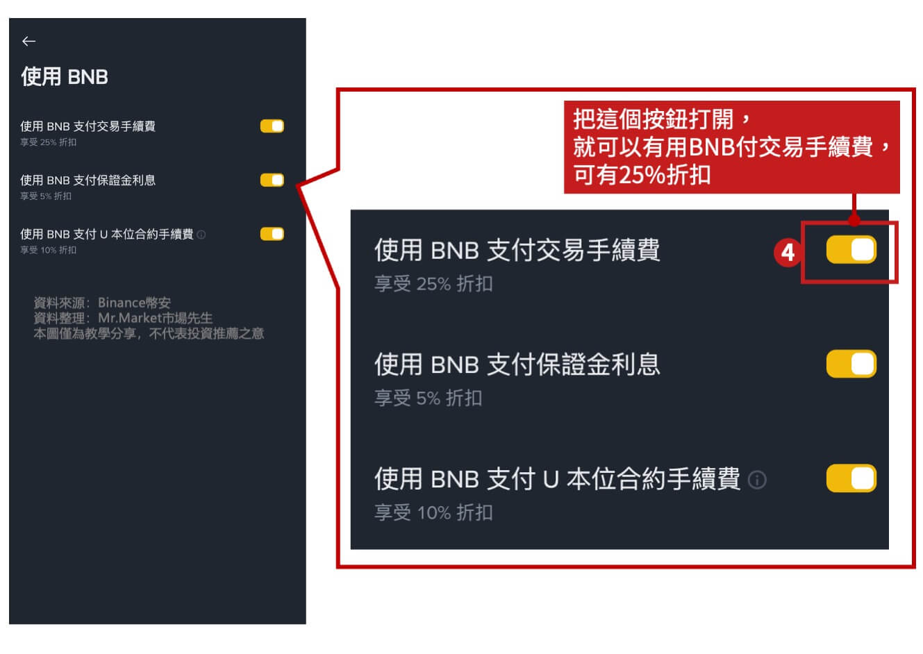 如何獲得BNB手續費折扣2