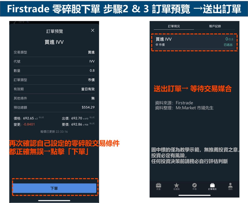 firstrade美股零碎股下單步驟教學