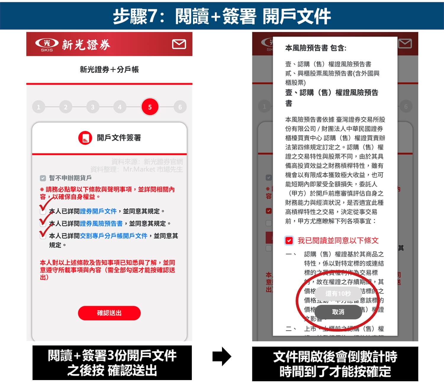 步驟7:閱讀+簽署 開戶文件